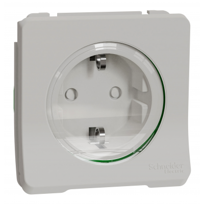 Mureva mechanizm IP55 gniazda schuko zaciski bezgwintowe biały MUR39134 SCHNEIDER (MUR39134)