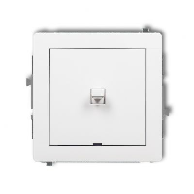 KARLIK DECO Przycisk zwierny w stylu amerykańskim bez piktogramu biały DWPUS-4.1 (DWPUS-4.1)