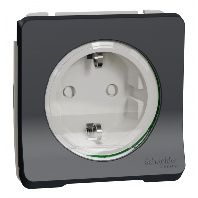 Mureva mechanizm IP55 gniazda schuko zaciski śrubowe antracytowy MUR36135 SCHNEIDER (MUR36135)