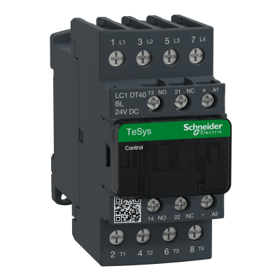 Stycznik mocy 40A 4P 24V DC 1Z 1R LC1DT40BL SCHNEIDER (LC1DT40BL)