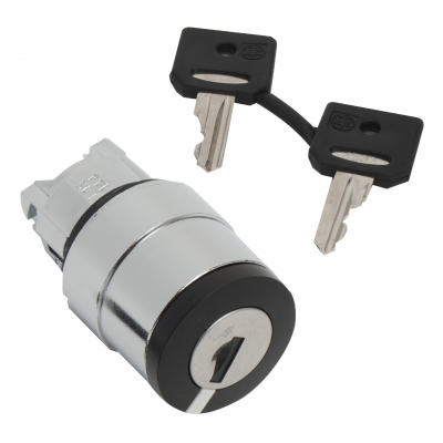 Harmony XB4 Przełącznik 2 położeniowy z kluczem NR 458A z samopowrotem metalowy ZB4BG610 SCHNEIDER (ZB4BG610)