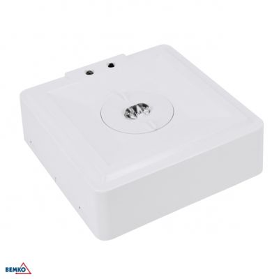 OPRAWA AWARYJNA SKALER KWADRATOWA 3W SOCZ. KORYTARZOWA IP40 AUTOTEST 3H CNBOP BEMKO (C91-SKL-S-3SC-AT3H-CNBOP)