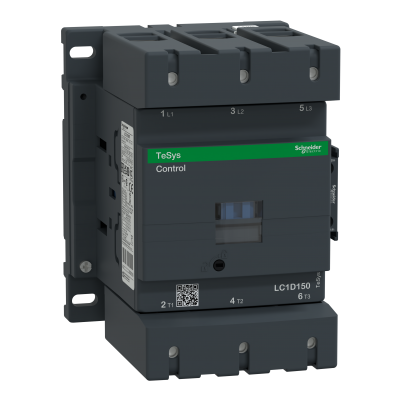 Stycznik mocy I= 150A AC-3 styki pom. 1NC+1NO nap. cewki 400V AC LC1D150V7 SCHNEIDER (LC1D150V7)
