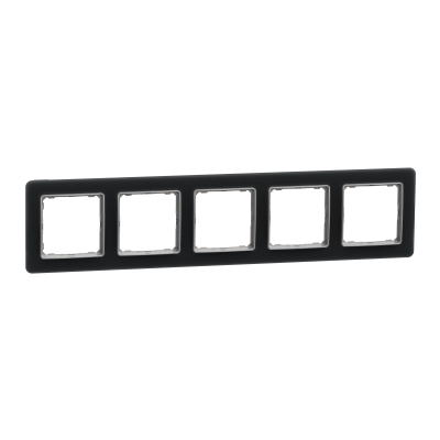 Sedna Design & Elements Ramka pięciokrotna szkło przydymione efekt szkła SDD362805 SCHNEIDER (SDD362805)