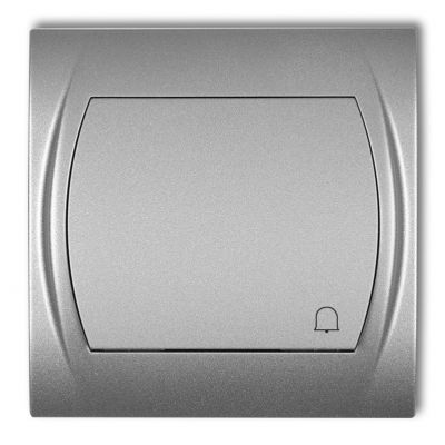 KARLIK LOGO Przycisk zwierny /dzwonek/ podświetlany srebrny metalik 7LWP-4L (7LWP-4L)