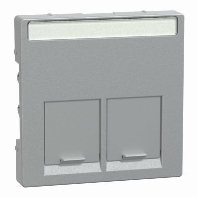 Merten System M płytka centralna pojedyncza do złącza RJ45 antracyt MTN466560 SCHNEIDER (MTN466560)