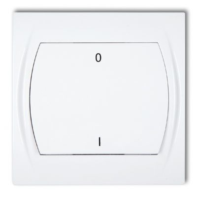 KARLIK LOGO Łącznik dwubiegunowy podświetlany biały LWP-9L (LWP-9L)