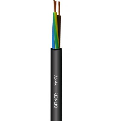 YnKY 0,6/1kV 2x1,5RE Elektroenergetyczny kabel o powłoce PVC uniepalnionej BITNER (EM2717)
