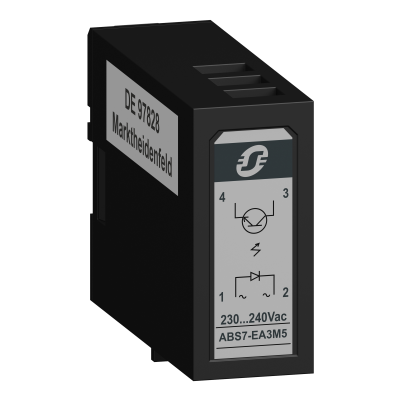 Modicon ABE7 półprzewodnikowy przekaźnik wtykowy 12.5mm wejściowy 230-240 V AC 50HZ ABS7EA3M5 SCHNEIDER (ABS7EA3M5)