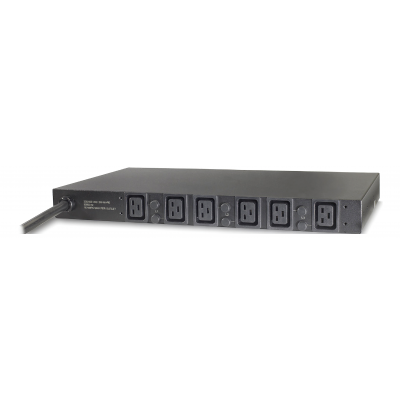 Listwa PDU podstawowa do szafy rack 22kW 230V 1U z wejściem 32A wyjścia 6x C19 AP7526 SCHNEIDER (AP7526)