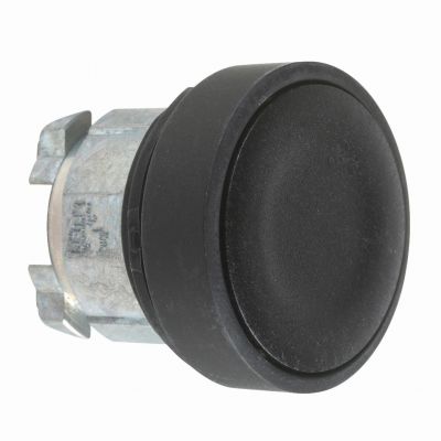 Harmony XB4 Przycisk płaski fi22 czarny z samopowrotem bez oznaczenia okrągły metalowy ZB4BA27 SCHNEIDER (ZB4BA27)