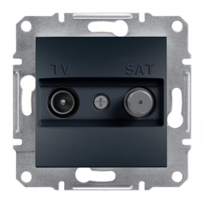 Asfora gniazdo antenowe TV-SAT końcowe 1dB bez ramki antracyt EPH3400171 SCHNEIDER (EPH3400171)