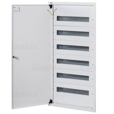  Rozdzielnica metalowa podtynkowa 6x18M IP30 KP-DB-I-MF-618 KANLUX (35686)