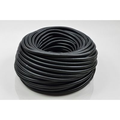 PESZEL RURA GIĘTKA KARBOWANA 14/11 Z POLIETYLENU (LDPE) CZARNA ROZCIĘTA (50MB) 04.6 (04.6)