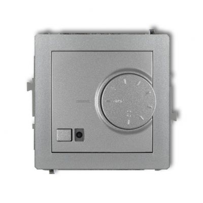 KARLIK DECO Elektroniczny regulator temperatury z czujnikiem podpodłogowym srebrny metalik 7DRT-1 (7DRT-1)