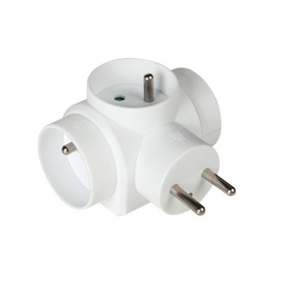 Rozgałęźnik wtyczkowy do gniazdka ZARK KRW-3 biały  2181 KANLUX (2181)