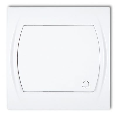 KARLIK LOGO Przycisk zwierny /dzwonek/ biały LWP-4 (LWP-4)