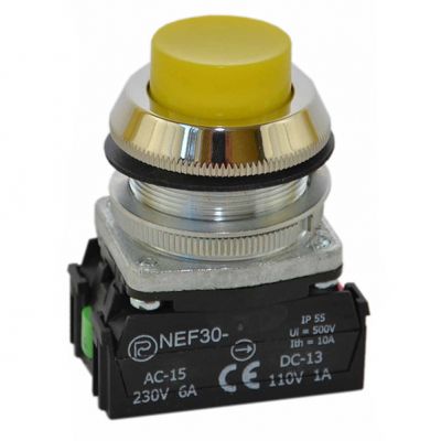 Przycisk NEF30-WXY/W3 żółty (W0-NEF30-W XY/W3 G)