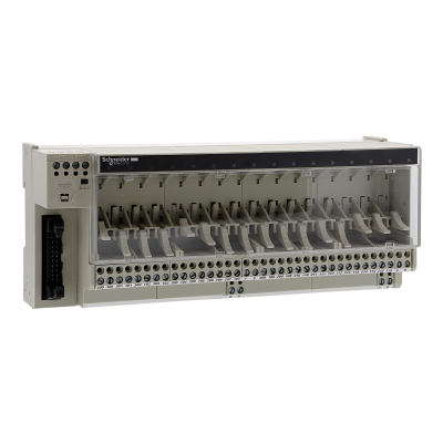 Modicon ABE7 podbaza do przekaźników wtykowych 16 kanałów przekaźnik 10mm ABE7P16T210 SCHNEIDER (ABE7P16T210)