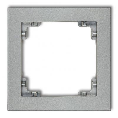 KARLIK DECO Ramka pojedyncza z tworzywa srebrny metalik 7DR-1 (7DR-1)