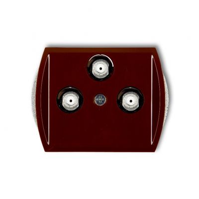 KARLIK TREND Gniazdo antenowe multimedialne 3F DATA (Vectra) brązowy 4GMV (4GMV)