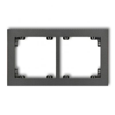 KARLIK DECO Ramka podwójna z tworzywa grafitowa 11DR-2 (11DR-2)