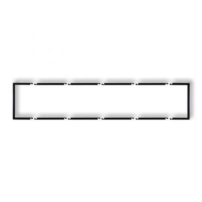 KARLIK Ramka wypełniająca pięciokrotna DECO czarny mat 12DRW-5 (12DRW-5)