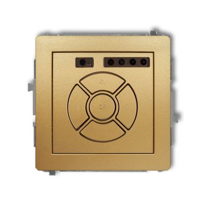 KARLIK DECO Elektroniczny sterownik rolety (przycisk centralny/dodatkowy) złoty 29DSR-6 (29DSR-6)