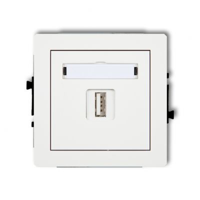 KARLIK DECO Gniazdo pojedyncze USB A-A 3.0 biały mat 25DGUSB-5 (25DGUSB-5)