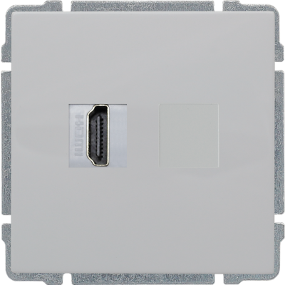 KOS 66 ; Gniazdo multimedialne HDMI BIAŁY (660450)