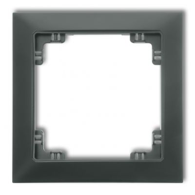 KARLIK DECO Ramka pojedyncza z tworzywa DECO Soft grafitowy mat 28DRSO-1 (28DRSO-1)