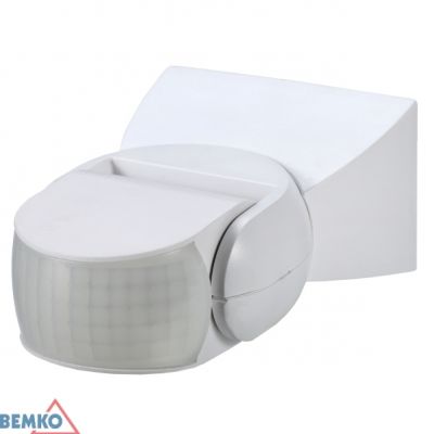 CZUJNIK RUCHU 1200W 180* IP65 BIAŁY B50-SES15WH BEMKO (B50-SES15WH)