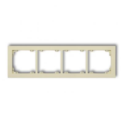 KARLIK DECO Ramka podczwórna z tworzywa DECO Pastel Matt orzech ziemny 44DR-4 (44DR-4)