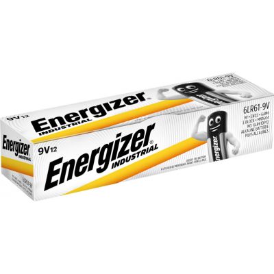 Bateria Energizer Alkaliczna Industrial R9 6LR61 6F22 9V /12szt./ (7638900361094)
