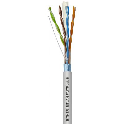 BiTLAN F/UTP 4x2x23 AWG (0,54) cat. 6 350MHz Kabel do sieci teleinformatycznych, ekranowany BITNER (TI0048)