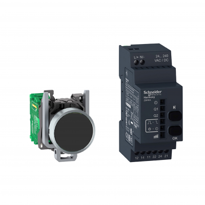 Harmony XB4 Przycisk bezprzewodowy z odbiornikiem 24 240V AC/DC XB4RFA02 SCHNEIDER (XB4RFA02)