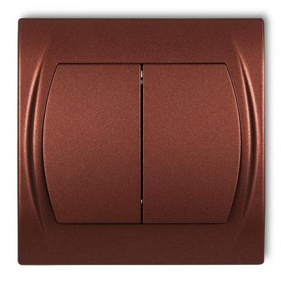 KARLIK LOGO Łącznik podwójny świecznikowy podświetlany brązowy metalik 9LWP-2L (9LWP-2L)