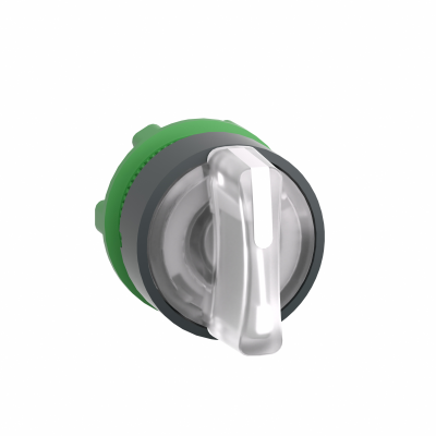 Harmony XB5 Przełącznik 3 położeniowy z samopowrotem LED biały plastikowy ZB5AK1813 SCHNEIDER (ZB5AK1813)