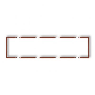 KARLIK Ramka wypełniająca poczwórna DECO brązowy metalik 9DRW-4 (9DRW-4)