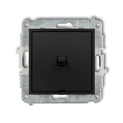 KARLIK ICON Łącznik pojedynczy jednobiegunowy w stylu amerykańskim czarny mat 12IWPUS-1 (12IWPUS-1)