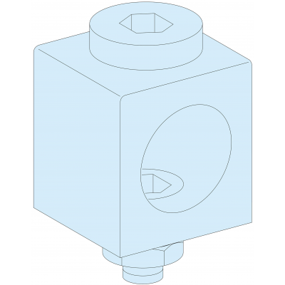 Rozdzielnice PrismaSet złącza 4 sztuk 185mm2 250A LVS07052 SCHNEIDER (LVS07052)