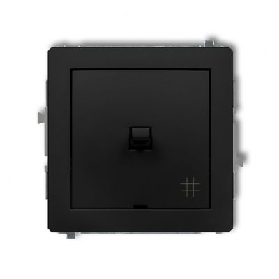 KARLIK DECO Łącznik krzyżowy w stylu amerykańskim czarny mat 12DWPUS-6 (12DWPUS-6)