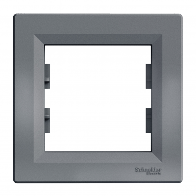 Asfora ramka pojedyncza 1-krotna pozioma stal EPH5800162 SCHNEIDER (EPH5800162)