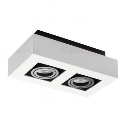 Oprawa punktowa sufitowa 2x50W GU10 STOBI DLP 250-W biała 26833 KANLUX (26833)