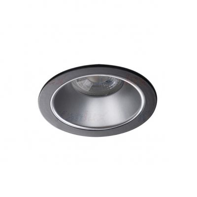 GLOZO DSO SR/B Oczko sufitowe GLOZO DSO SR/B okrągły stop aluminium kolor srebrny / czarny 1XGx5,3/G (36225)