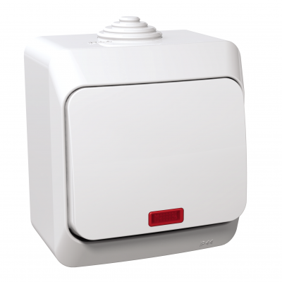 Cedar Plus łącznik schodowy z podświetleniem biały WDE000561 SCHNEIDER (WDE000561)