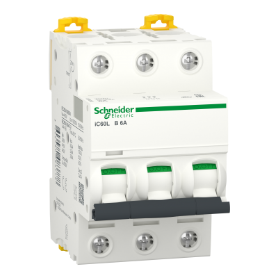 Wyłącznik nadprądowy Acti9 iC60L 3P B6A A9F93306 SCHNEIDER (A9F93306)
