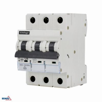 Wyłącznik nadprądowy 6kA 3P C20A SCHELINGER (A02-G8-3P-C20)