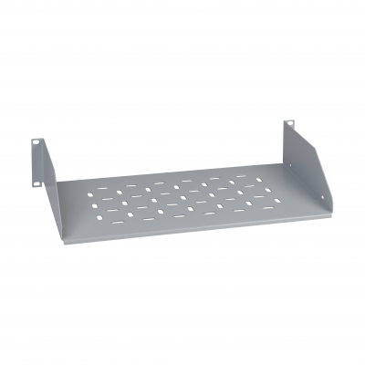 Półka stała 19/ z podwyższeniem 5mm 2U głębokość 380 stalowa RAL7035 20kg NSYBF2U40P SCHNEIDER (NSYBF2U40P)