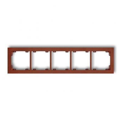 KARLIK DECO Ramka pięciokrotna z tworzywa brązowy metalik 9DR-5 (9DR-5)